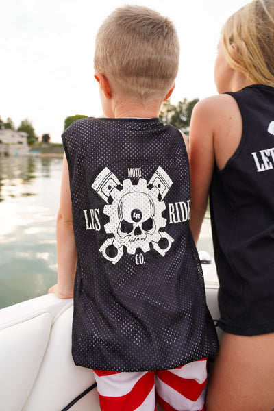 LETSRIDECO. Youth Skull Reversible Mesh Jersey