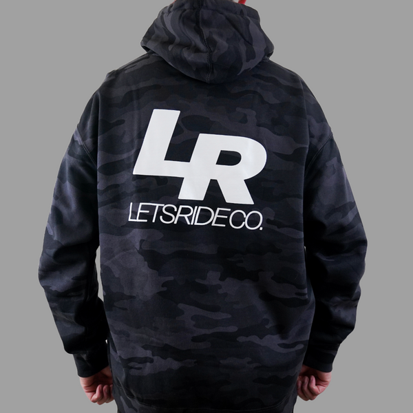 LETS RIDE CO. Adult Black Camo Hoodie