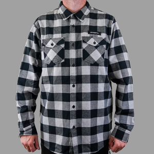 LETS RIDE CO. Heather Grey/Black Adult Flannel