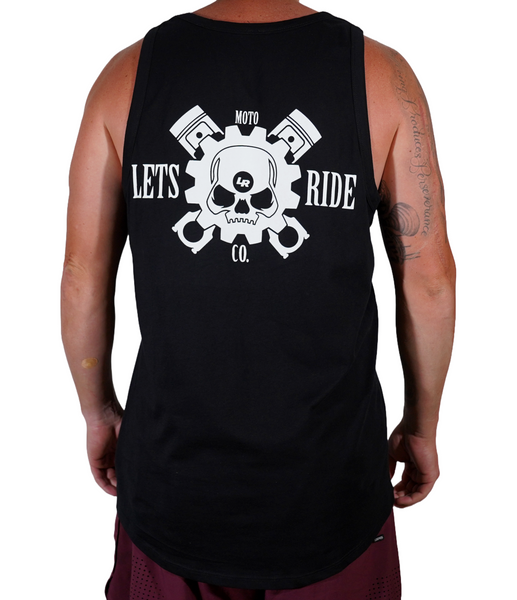 LETSRIDECO. Adult Skull Tank Top