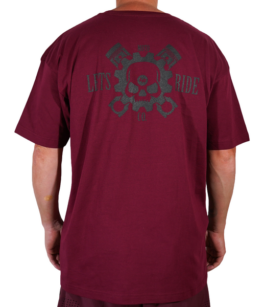 LETSRIDECO. Adult Skull T - Shirt