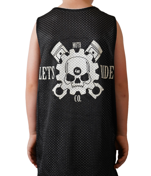 LETSRIDECO. Youth Skull Reversible Mesh Jersey