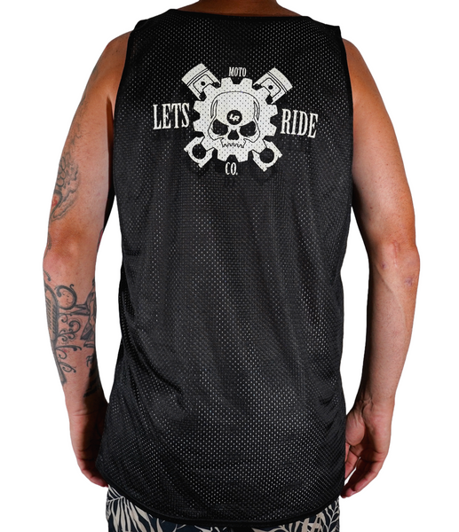 LETSRIDECO. Adult Skull Reversible Mesh Jersey