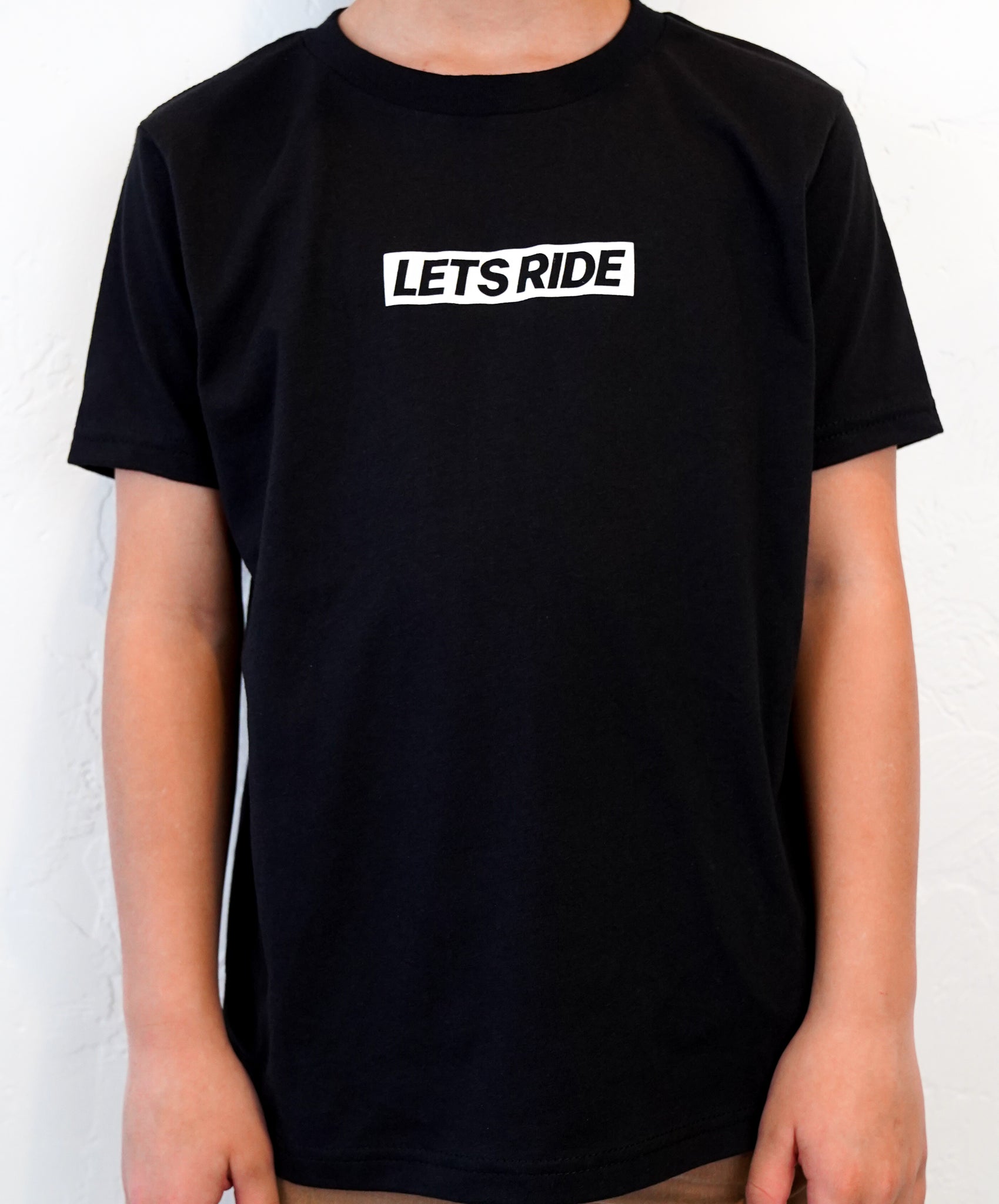 LETS RIDE CO.  "Straight Blasty" Black Youth T-Shirt