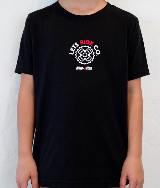 LETS RIDE CO. "LRC Mx Club" Black Short Sleeve Youth T-Shirt