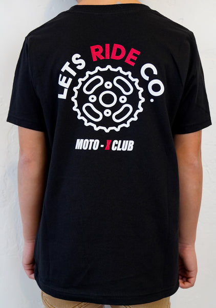 LETS RIDE CO. "LRC Mx Club" Black Short Sleeve Youth T-Shirt