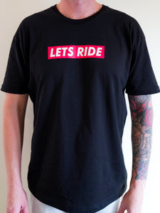 LETS RIDE CO.  "Supreme Ride" Black Adult T-Shirt